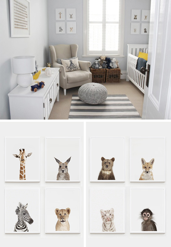 australian animal prints nursery